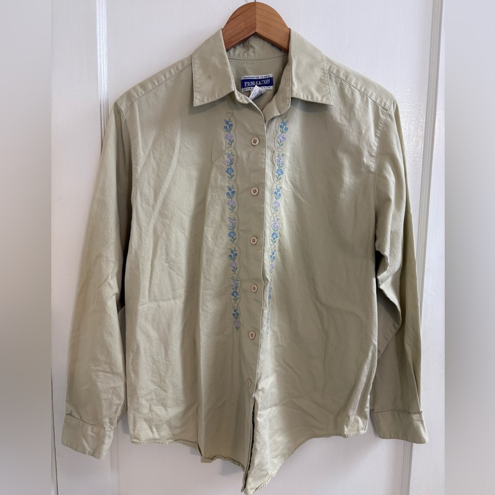 Pendleton Beige Button Down Shirt